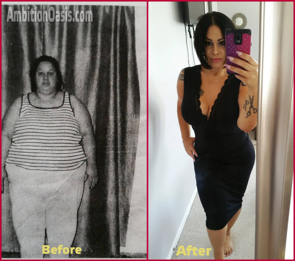 An inspiring story of a strong woman and how she lost 99 kg ( 219 pounds )
